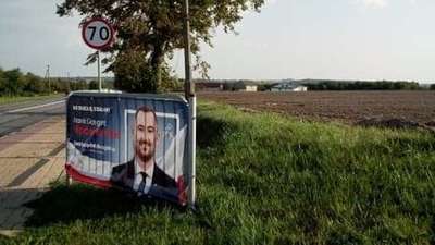 Materiał wyborczy powieszony nielegalnie. Kandydat mówi, że to pomyłka