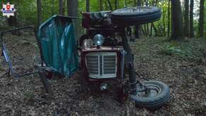 Tragiczny wypadek. Ciągnik zgniótł 68-latka