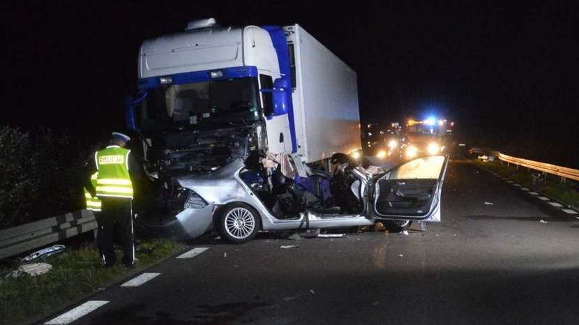 Wypadek na drodze Biłgoraj - Lublin