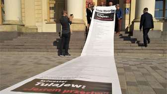 Jedna z konferencji, o których wspominają działacze komitetu Krzysztofa Żuka