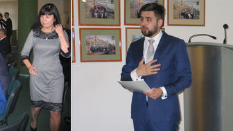 Ustępująca Agata Fisz i nowy prezydent Chełma Jakub Banaszek