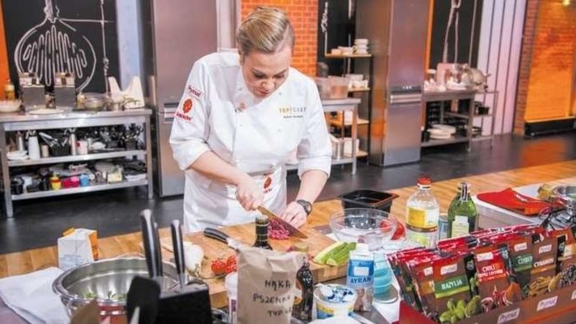 Sylwia Stachyra z Lublina na planie programu Top Chef