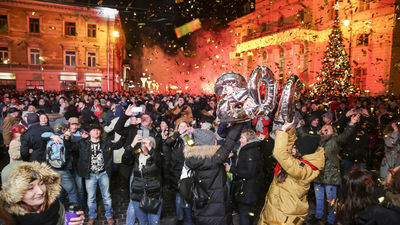 Sylwester na deptaku w Lublinie. Przywitaliśmy Nowy Rok 2019 [wideo, zdjęcia]
