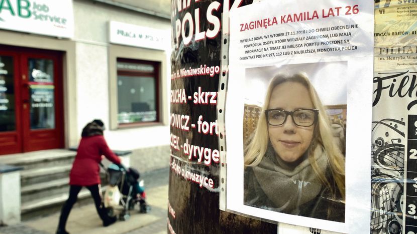 Ogłoszenie o poszukiwaniach Kamili Siedleckiej