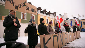 Literiada w Zamościu. Protestowali przeciwko łamaniu konstytucji