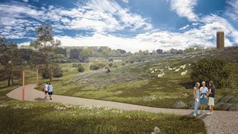 Górki czechowskie na wizualizacji przygotowanej przez TBV