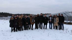 Wizyta zagranicznej delegacji na farmie/ fot. UG Wisznice 