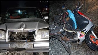 Lubelskie: Nie żyje kobieta jadąca motorowerem. Kierowca mercedesa najechał na tył pojazdu