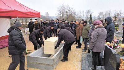 Uroczystość pochówku odbyła się dzień przed 156. rocznicą wybuchu powstania na ziemiach polskich