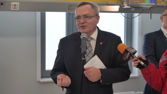 Zbigniew Wojciechowski, wicemarszałek województwa lubelskiego podczas zeszłotygodniowego otwarcia szpitalnego oddziału ratunkowego szpitala wojewódzkiego przy al. Kraśnickiej w Lublinie