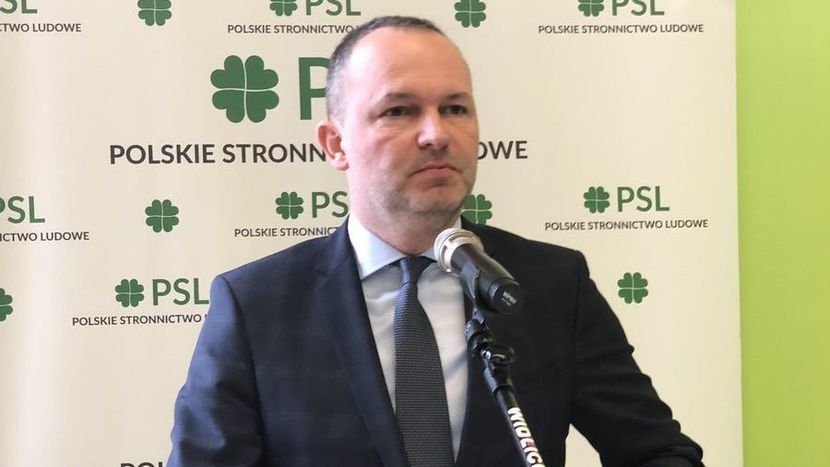 Krzysztof Hetman podczas sobotniej rady PSL