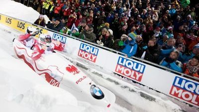 Mateusz Luty (z przodu) i Krzysztof Tylkowski osiągają w tym sezonie historyczne rezultaty. W mistrzostwach Europy zajęli szóste miejsce, a w klasyfikacji generalnej Pucharu Świata byli na dziewiątej lokacie
