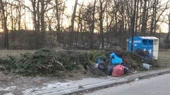 Przy al. Lotników Polskich już pojawiły się zielone odpady