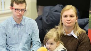 W konferencji prasowej uczestniczyła żona pana Jacka i dzieci. Bliscy chorego zachęcali do wzięcia udziału w akcji rejestracji