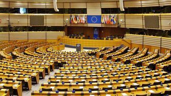 Sala obrad plenarnych Parlamentu Europejskiego w Brukseli