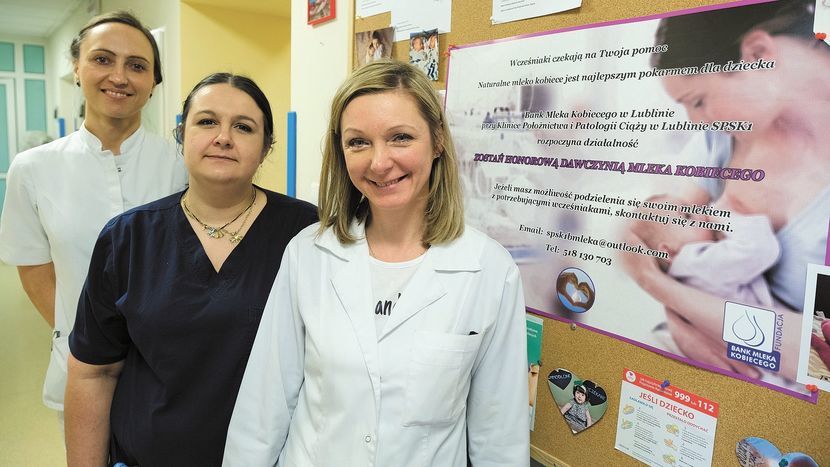 Z banku mleka pierwsi pacjenci będą mogli skorzystać za ok. miesiąc – mówi dr n. med. Monika Wójtowicz-Marzec (pierwsza z lewej)