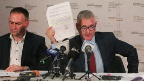 Grzegorz Samojluk, zastępca dyrektora ds. zarządzania infrastrukturą techniczną i Marek Krakowski, p.o dyrektora CSK.