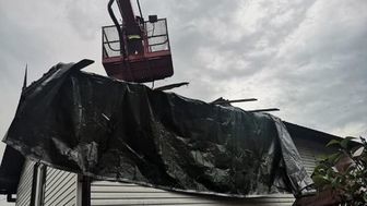 Lubelskie: Tu też przeszła trąba powietrzna? Zerwane dachy, połamane drzewa [zdjęcia]