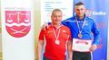 Młodzieżowy wicemistrz Polski Rafał Siek z trenerem Antonim Kawałkiem