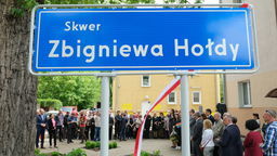 Skwer Zbigniewa Hołdy w Lublinie już otwarty. "Zbyszek to był skromny facet" [zdjęcia]