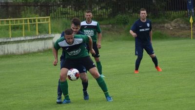 Fragment meczu pomiędzy Gryfem, a Olimpią

