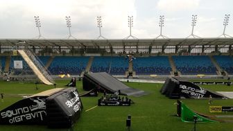 Zdjęcie z próby przed dzisiejszym pokazem.