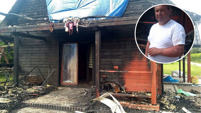 Jego dom płonął, więc rzucił się do gaszenia pożaru. Potrzebna pomoc dla pogorzelców