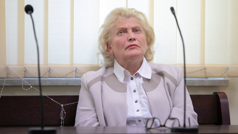 Anna Jaśkowska podczas dzisiejszego ogłaszania wyroku sądu