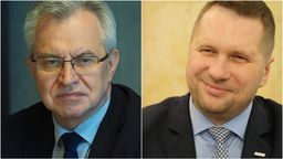 Nie wojewoda lubelski Przemysław Czarnek (po prawej), a szef lokalnych struktur PiS Krzysztof Michałkiewicz (po lewej) ma być kandydatem partii do Senatu z okręgu obejmującego Lublin