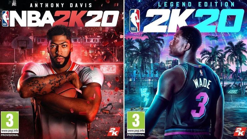 Anthony Dawis i Dwayne Wade trafili na okładki gry NBA 2K20