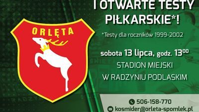 Orlęta Spomlek zapraszają piłkarzy na testy