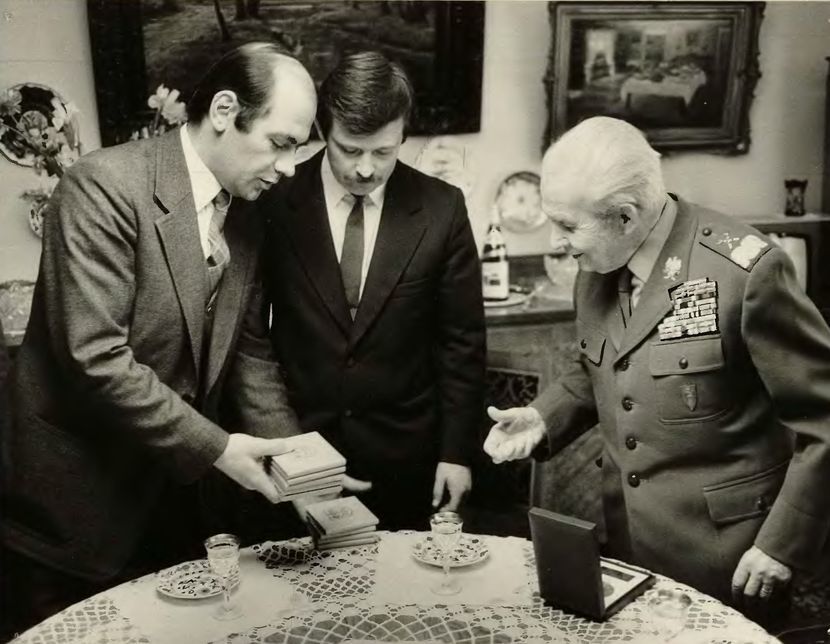 Delegacja Chełma u Michała Roli-Żymierskiego. 1984 rok