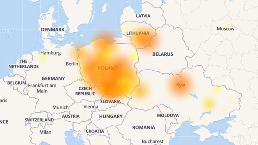 Serwis downdetector.com odebrał bardzo dużo zgłoszeń o awarii Facebooka, głównie od użytkowników z Polski, ale także z Litwy i Ukrainy