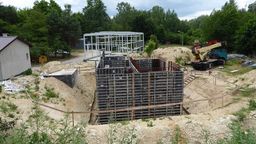 Tak dziś wygląda budowa oczyszczalni w Kolczynie