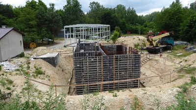 Tak dziś wygląda budowa oczyszczalni w Kolczynie