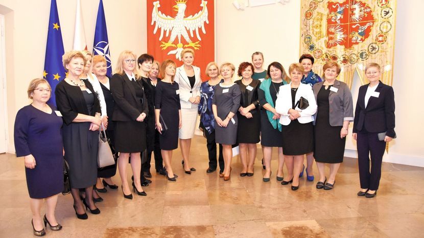 Członkinie Koła Gospodyń Miejskich pod koniec ubiegłego roku spotkały się z żoną prezydenta RP Agatą Kornhauser-Dudą i opowiadały o działalności stowarzyszenia.