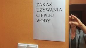Informacja o zakazie używania ciepłej wody Wisza na wszystkich oddziałach największego szpitala onkologicznego w województwie
