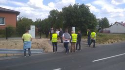 Odbiór drogi będzie kontynuowany w poniedziałek.