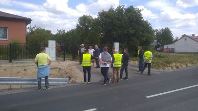 Odbiór drogi będzie kontynuowany w poniedziałek.