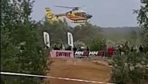 Wypadek podczas zawodów crossowych koło Lubartowa. Zawodnik był reanimowany, trafił do szpitala