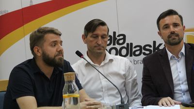 Dominik Masalski (z lewej), pomysłodawca wydarzenia Jazz dla każdego