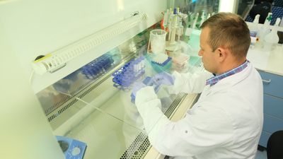 W tym laboratorium odbywa się ekstrakcja DNA