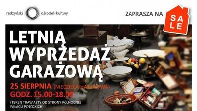 Letnia wyprzedaż garażowa w radzyńskim parku