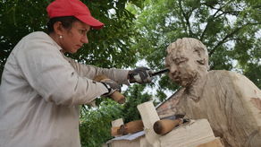 Już powstają rzeźby, które staną nad Bystrzycą. Będą inspirowane Lublinem [zdjęcia]