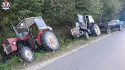 Próbowali wyciągnąć ciągnik z rowu. Kierowca najechał na kolegę. Obaj byli nietrzeźwi