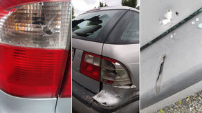 Porozbijany po pościgu saab