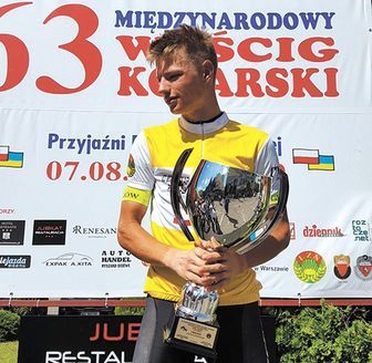 Damian Bieniek – zwycięzca 63 Międzynarodowego Wyścigu Kolarskiego Orlików Przyjaźni Polsko-Ukraińskiej im. płk Skopenki<br />
<br />
