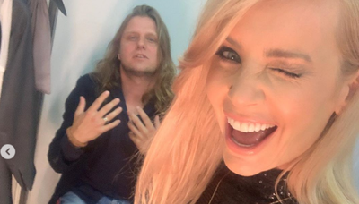 Agnieszka Woźniak-Starak z mężem.