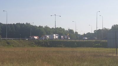 Międzyrzec Podlaski: Wypadek przy wyjeździe z miasta. Duże utrudnienia