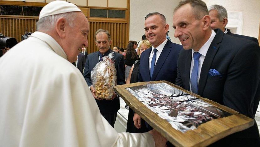 Rolnicy z powiatu bialskiego spotkali się z Papieżem Franciszkiem 